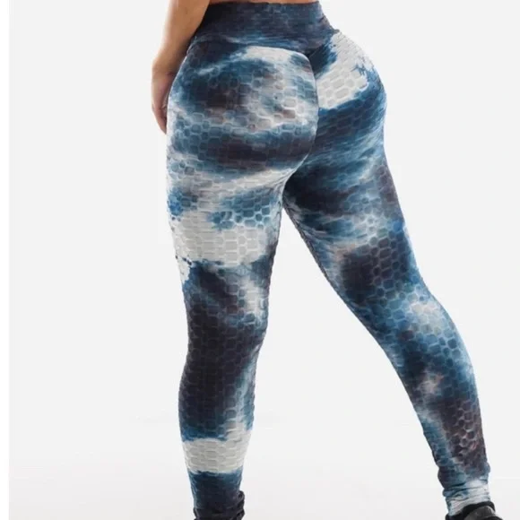 Tie Dye scrunch butt lifting leggings New - Picture 1 of 8
